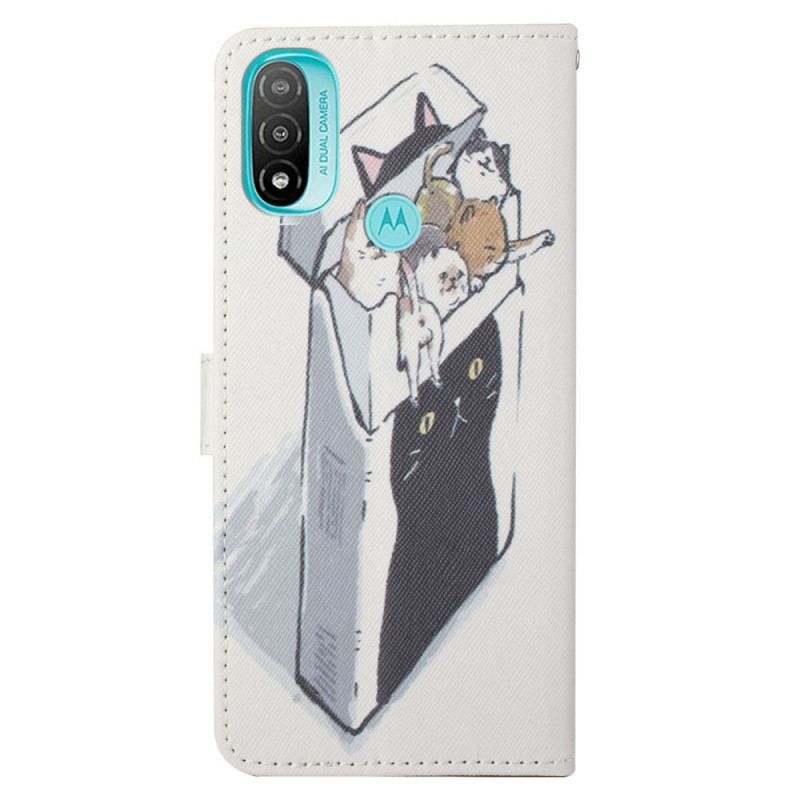 Flip Cover Moto G71 5G Med Snor Levering Thong Cats