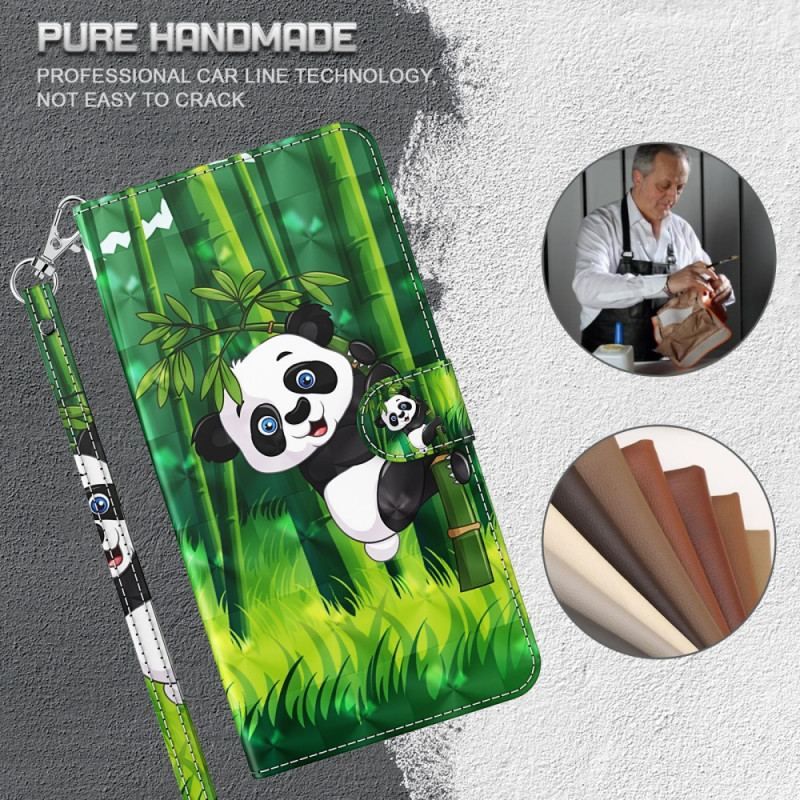 Flip Cover Moto G71 5G Panda Og Bambus
