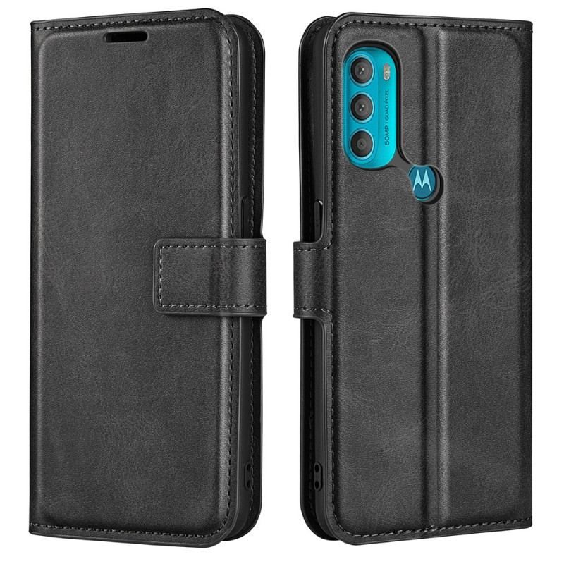 Flip Cover Moto G71 5G Slank Ekstrem Lædereffekt