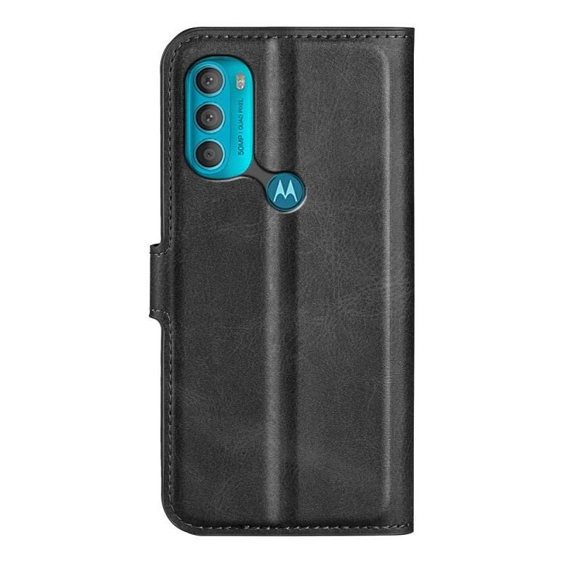 Flip Cover Moto G71 5G Slank Ekstrem Lædereffekt