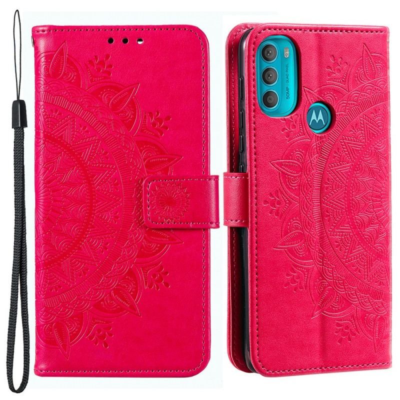 Flip Cover Moto G71 5G Sol Mandala