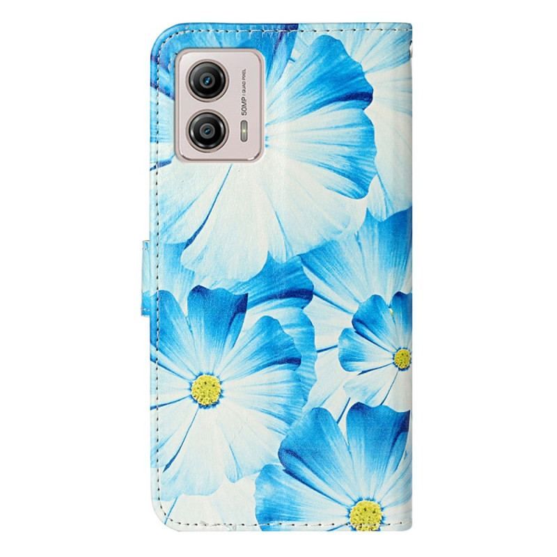 Flip Cover Moto G73 5G Intense Blomster