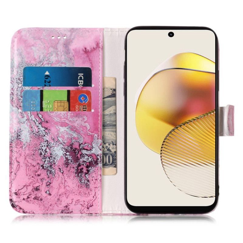 Flip Cover Moto G73 5G Marmor