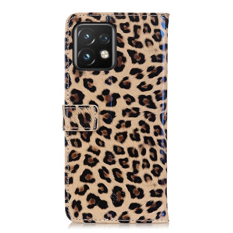 Flip Cover Motorola Edge 40 Pro Leopard