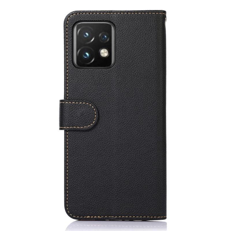 Flip Cover Motorola Edge 40 Pro Lychee Style Rfid Khazneh