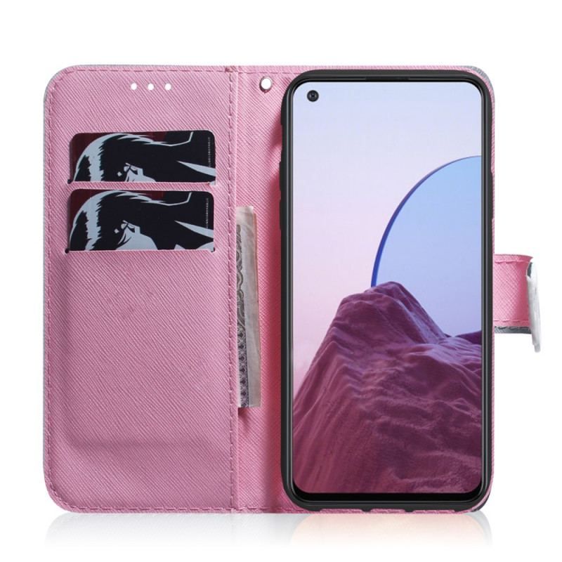 Flip Cover OnePlus 10 Pro 5G Blomst Støvet Pink