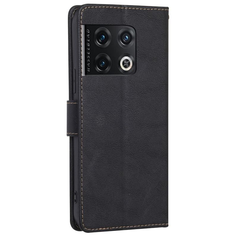 Flip Cover OnePlus 10 Pro 5G Klassisk Rfid