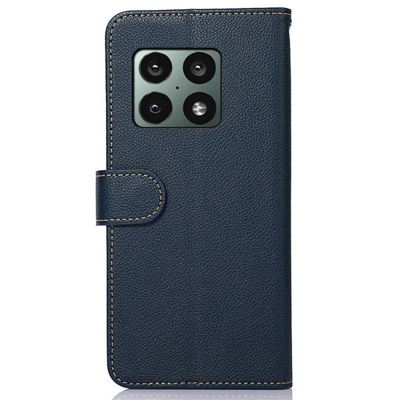 Flip Cover OnePlus 10 Pro 5G Lychee Style Rfid Khazneh