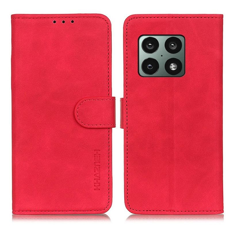 Flip Cover OnePlus 10 Pro 5G Mat Vintage Lædereffekt Khazneh