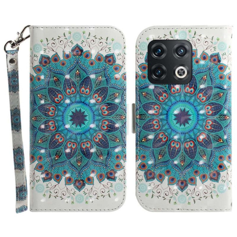 Flip Cover OnePlus 10 Pro 5G Med Snor Strappy Mandala