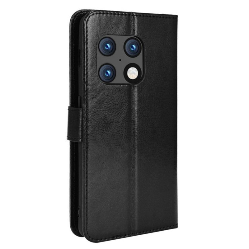 Flip Cover OnePlus 10 Pro 5G Prangende Kunstlæder