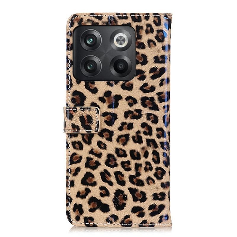 Flip Cover OnePlus 10T 5G Leopard Hud Effekt