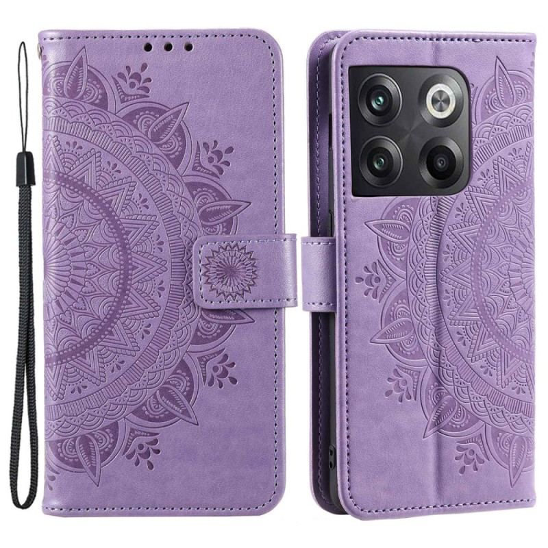 Flip Cover OnePlus 10T 5G Med Snor Strappy Sun Mandala