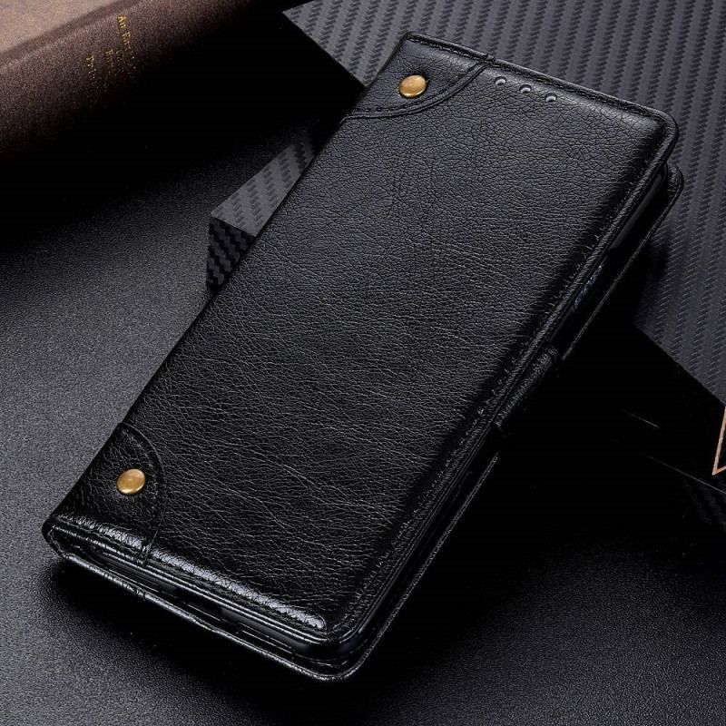 Flip Cover OnePlus 10T 5G Style Nappa Læder Vintage Nitter