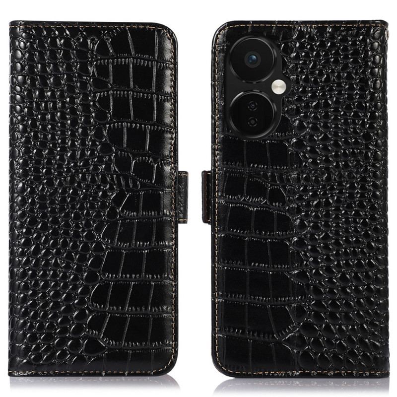 Flip Cover OnePlus Nord CE 3 Lite 5G Crocodile Style Rfid