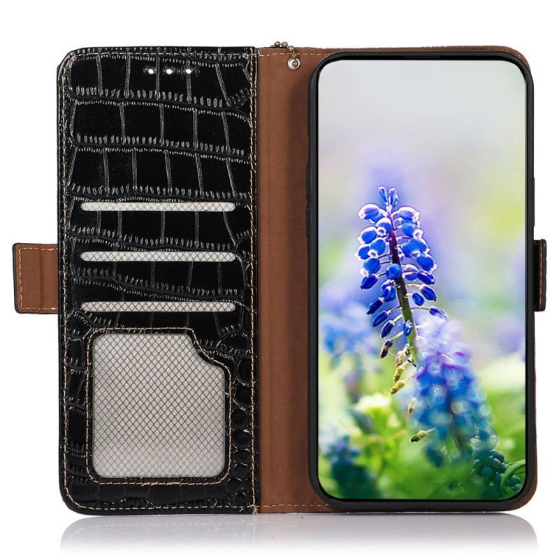 Flip Cover OnePlus Nord CE 3 Lite 5G Crocodile Style Rfid