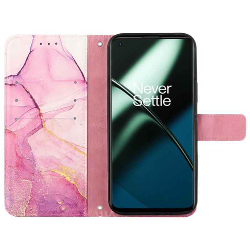 Flip Cover OnePlus Nord CE 3 Lite 5G Marmor Skulderrem