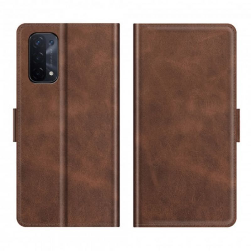 Flip Cover Oppo A54 5G / A74 5G Læder Cover Dobbelt Klap