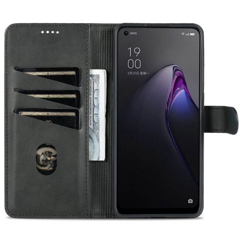 Flip Cover Oppo Reno 8 Azns Læderstyling