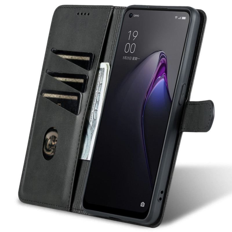 Flip Cover Oppo Reno 8 Azns Læderstyling