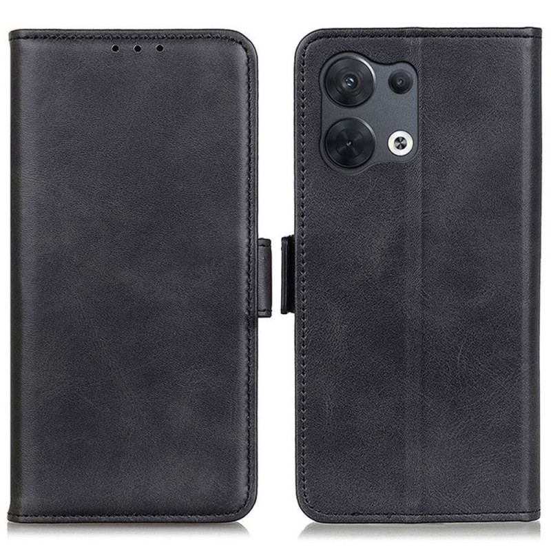 Flip Cover Oppo Reno 8 Dobbelt Lås