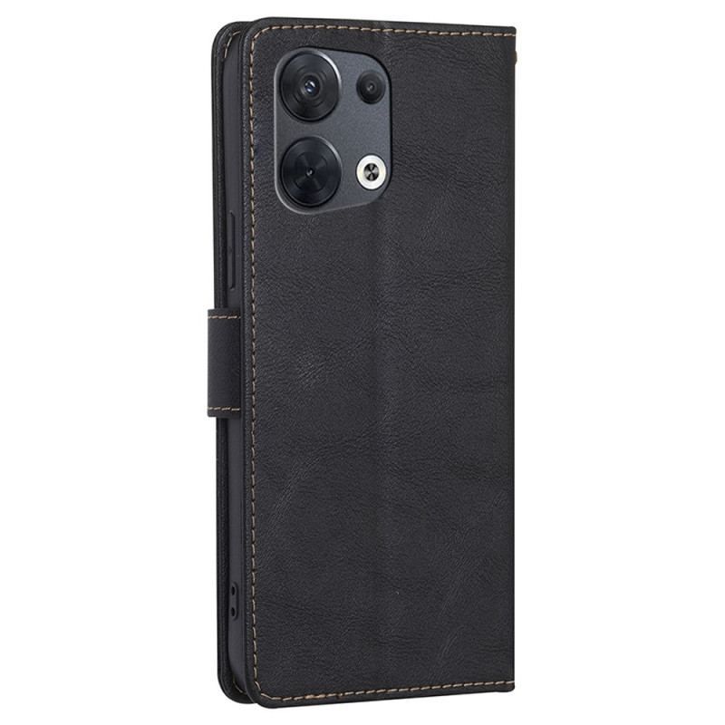 Flip Cover Oppo Reno 8 Garvet Kunstlæder