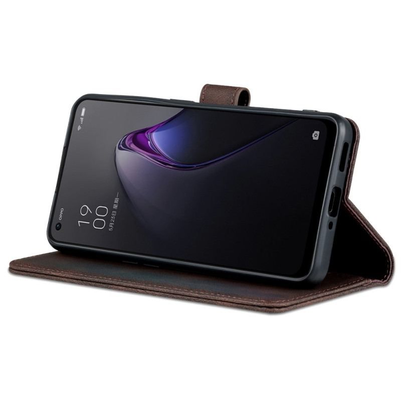 Flip Cover Oppo Reno 8 Pro Azns Vintage Lædereffekt