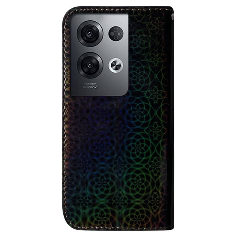 Flip Cover Oppo Reno 8 Pro Disco-stil