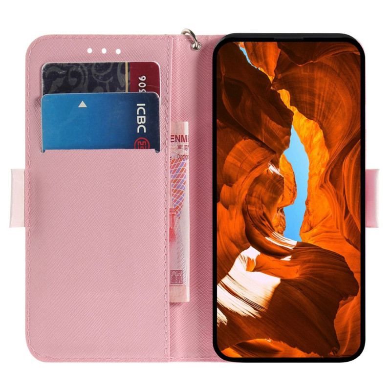 Flip Cover Oppo Reno 8 Templer Med Snor