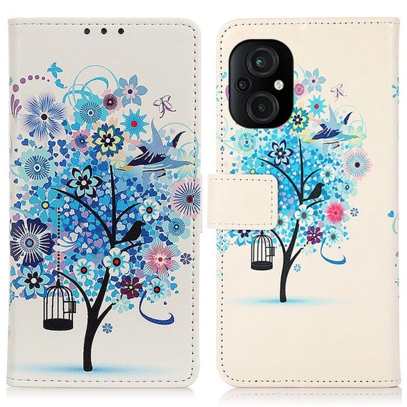 Flip Cover Poco M4 5G Blomstrende Træ