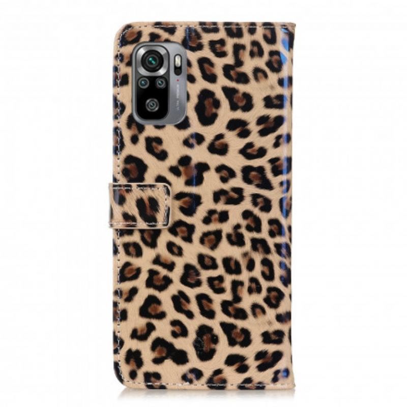 Flip Cover Poco M5s Leopard