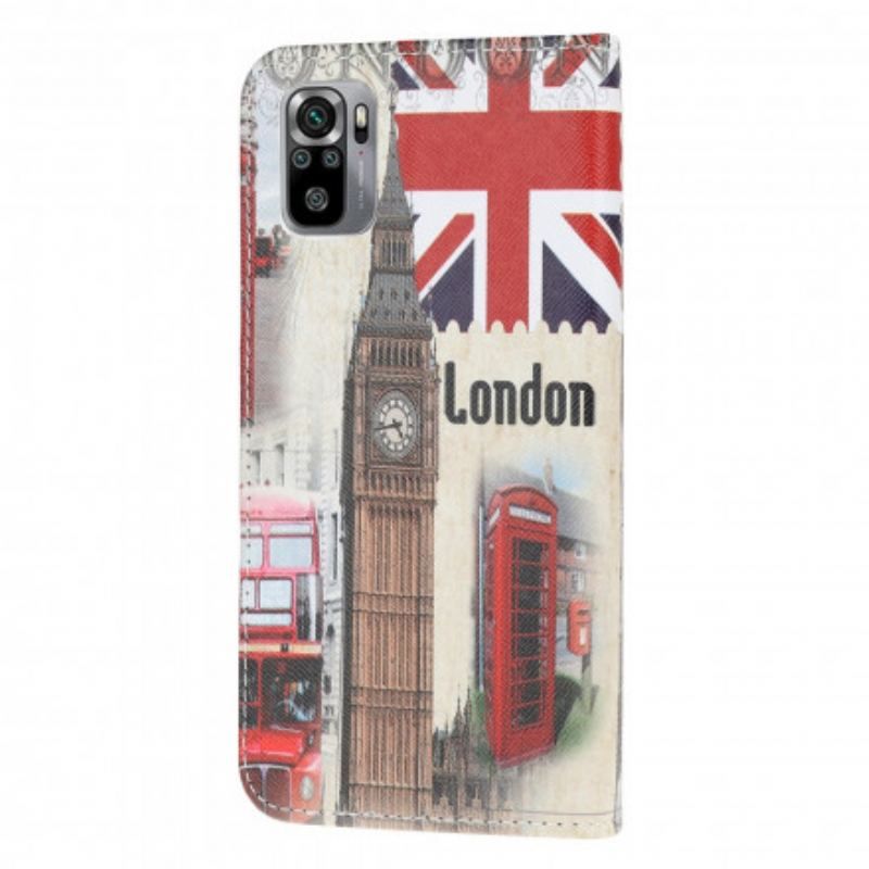 Flip Cover Poco M5s London Liv