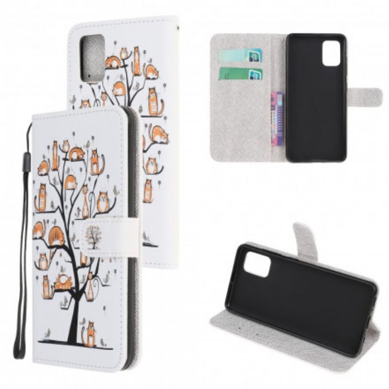 Flip Cover Poco M5s Med Snor Funky Cats Med Rem