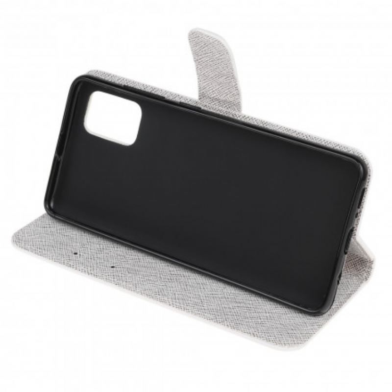 Flip Cover Poco M5s Med Snor Strappy Diamond Sommerfugle