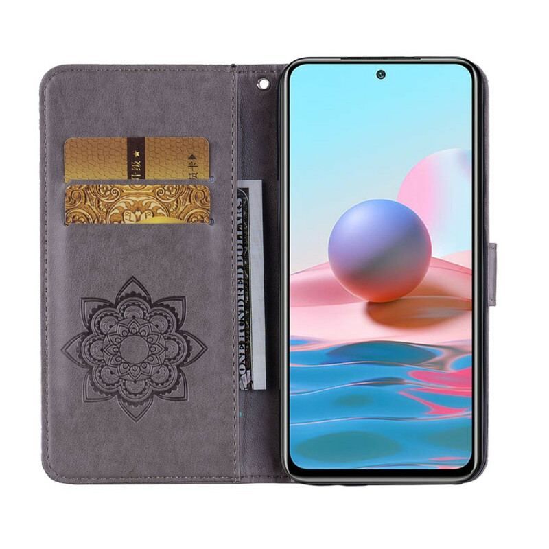 Flip Cover Poco M5s Ugle Mandala Og Charm