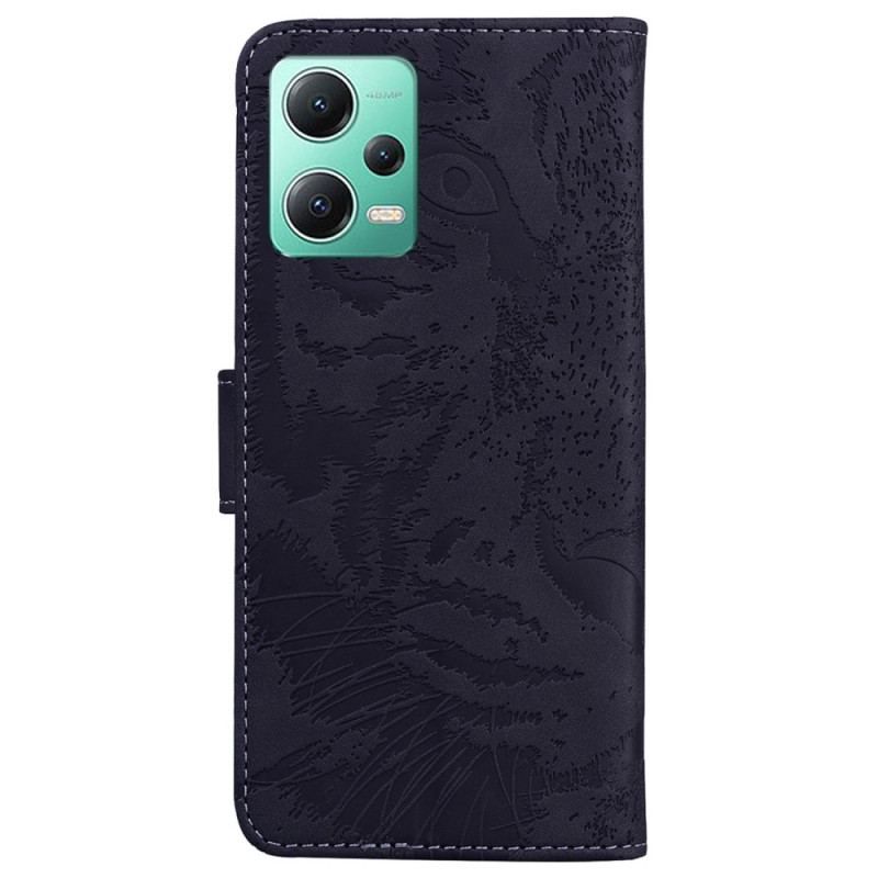 Flip Cover Poco X5 5G Tiger Fodaftryk