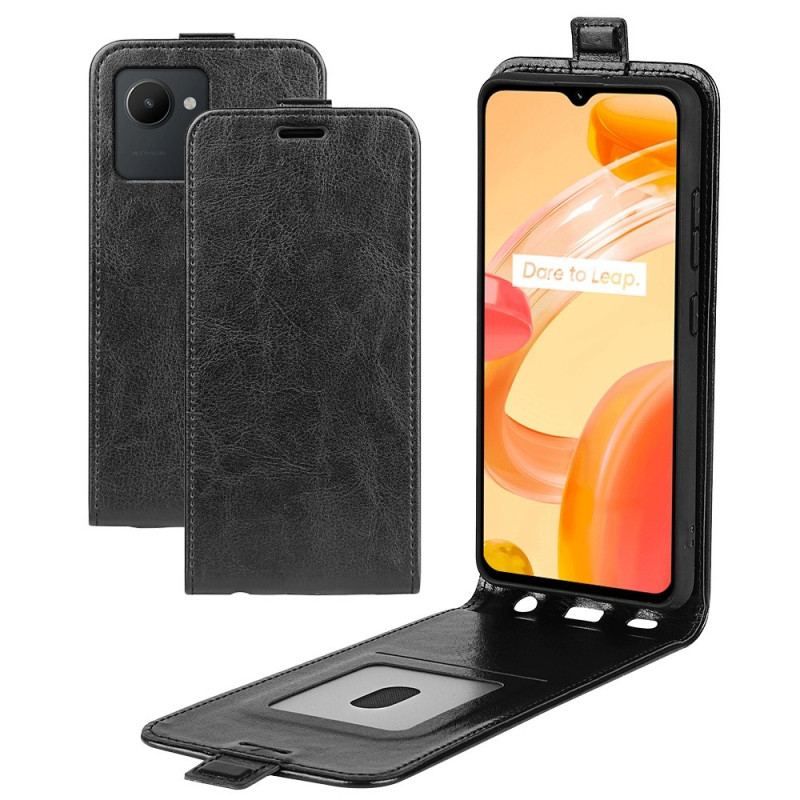 Flip Cover Realme C30 Læder Cover Lodret Klap