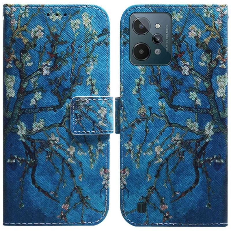 Flip Cover Realme C31 Abrikosblomst