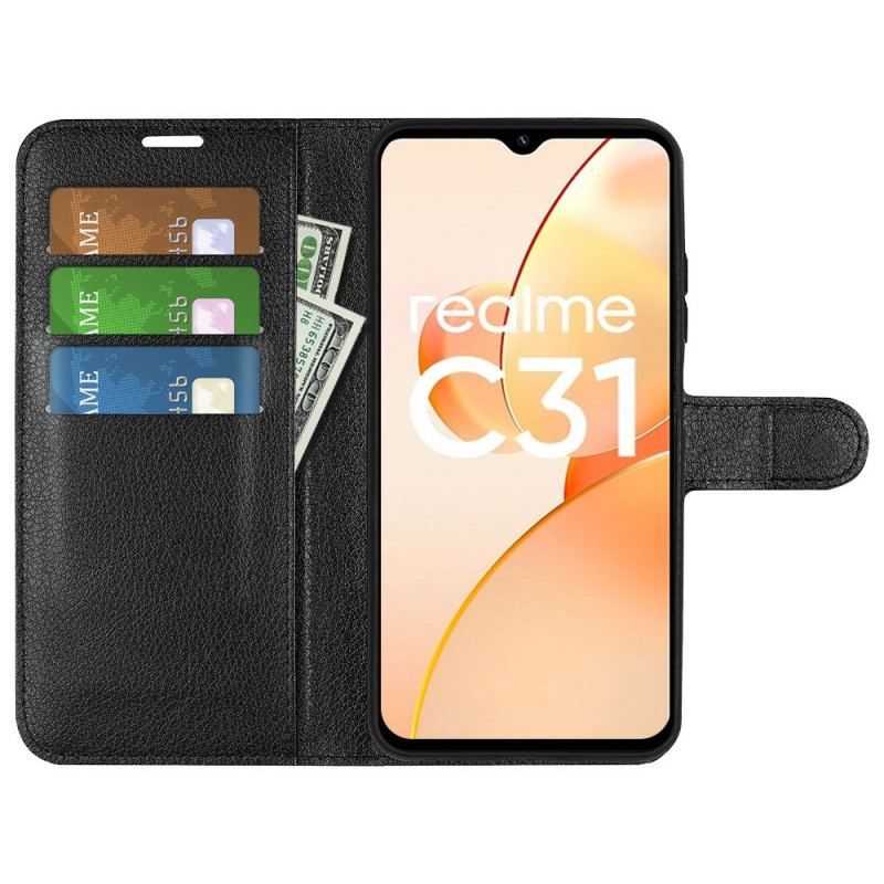 Flip Cover Realme C31 Prangende Kunstlæder