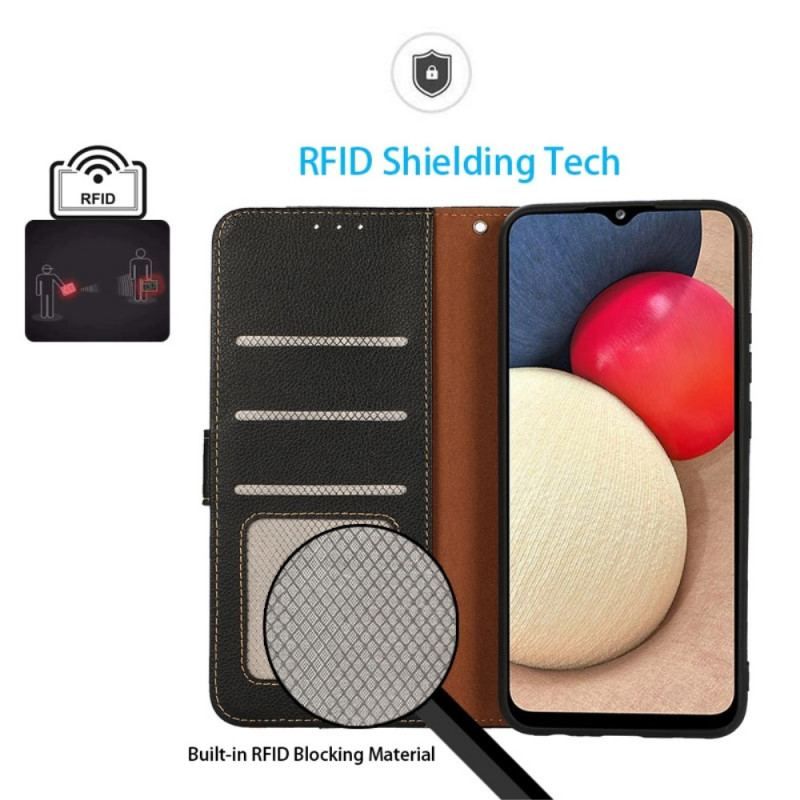 Flip Cover Realme GT2 Pro Lychee Style Rfid Khazneh