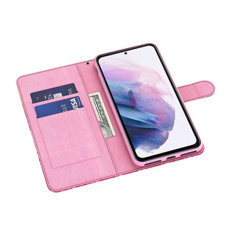 Flip Cover Samsung Galaxy A13 5G / A04s Akvarel Fugl