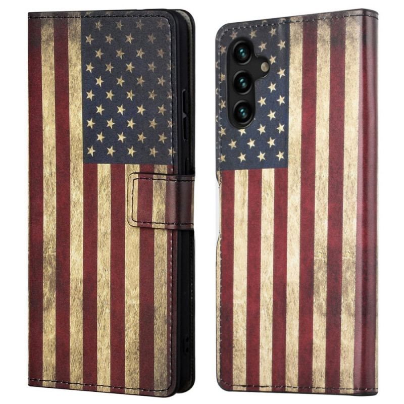 Flip Cover Samsung Galaxy A13 5G / A04s Amerikansk Flag