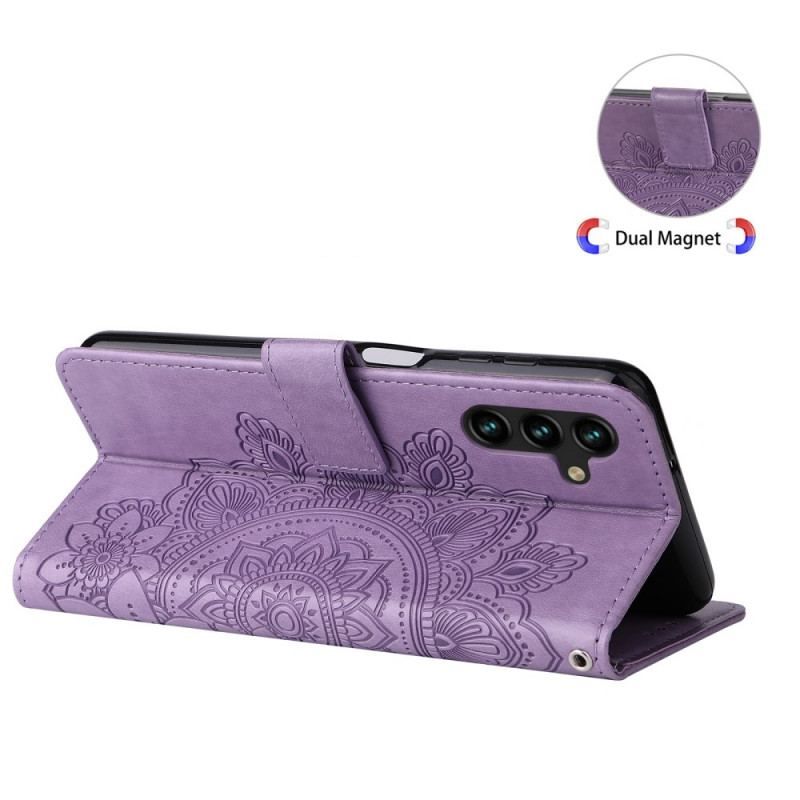 Flip Cover Samsung Galaxy A13 5G / A04s Blomster Mandala