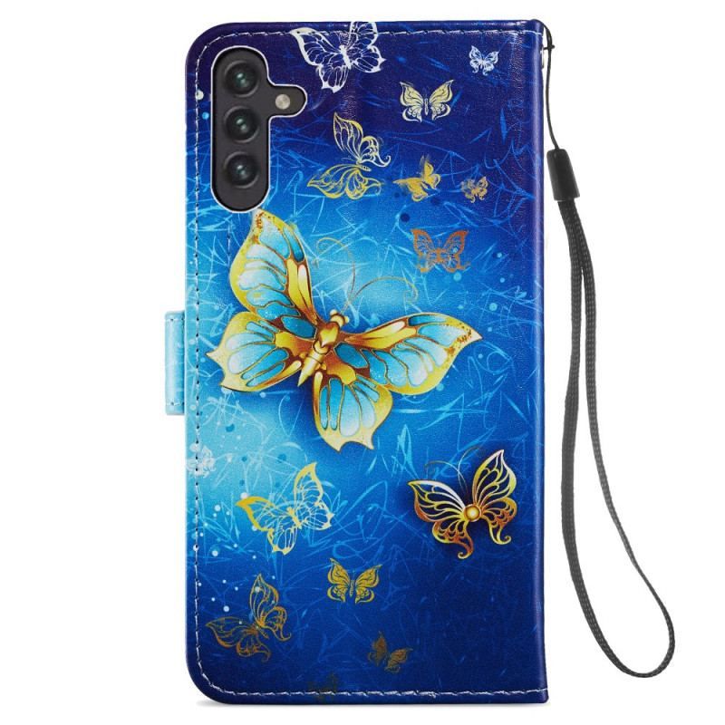 Flip Cover Samsung Galaxy A13 5G / A04s Flugt Af Sommerfugle