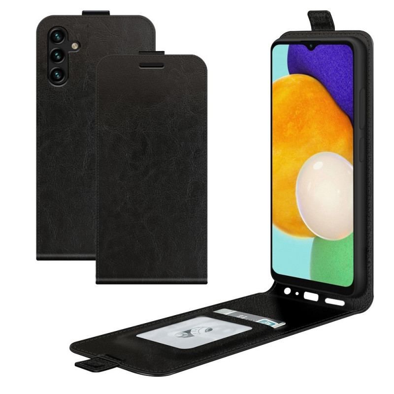 Flip Cover Samsung Galaxy A13 5G / A04s Læder Cover Lodret Klap I Lædereffekt