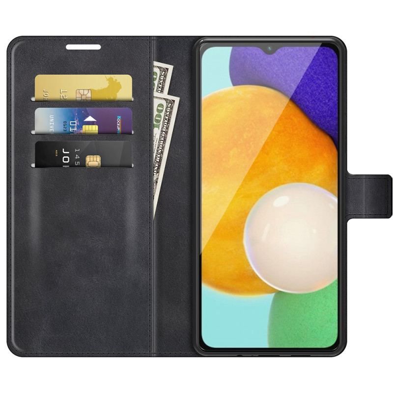 Flip Cover Samsung Galaxy A13 5G / A04s Slank Imiteret Læder