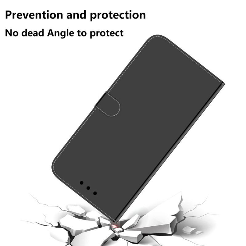 Flip Cover Samsung Galaxy A13 5G / A04s Spejlcover I Imiteret Læder