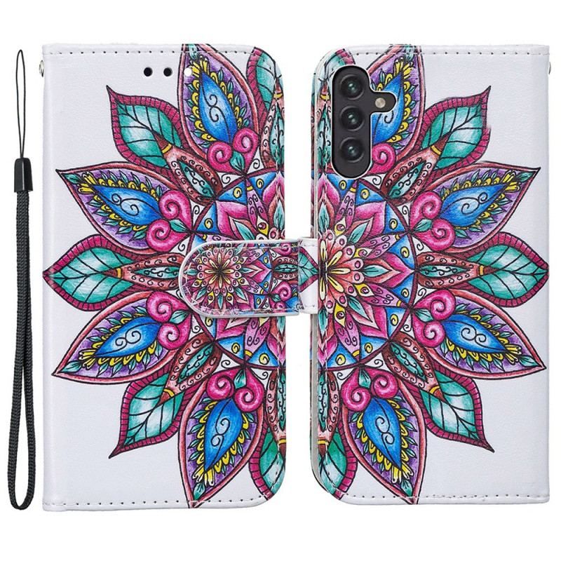 Flip Cover Samsung Galaxy A13 5G / A04s Tegnet Mandala