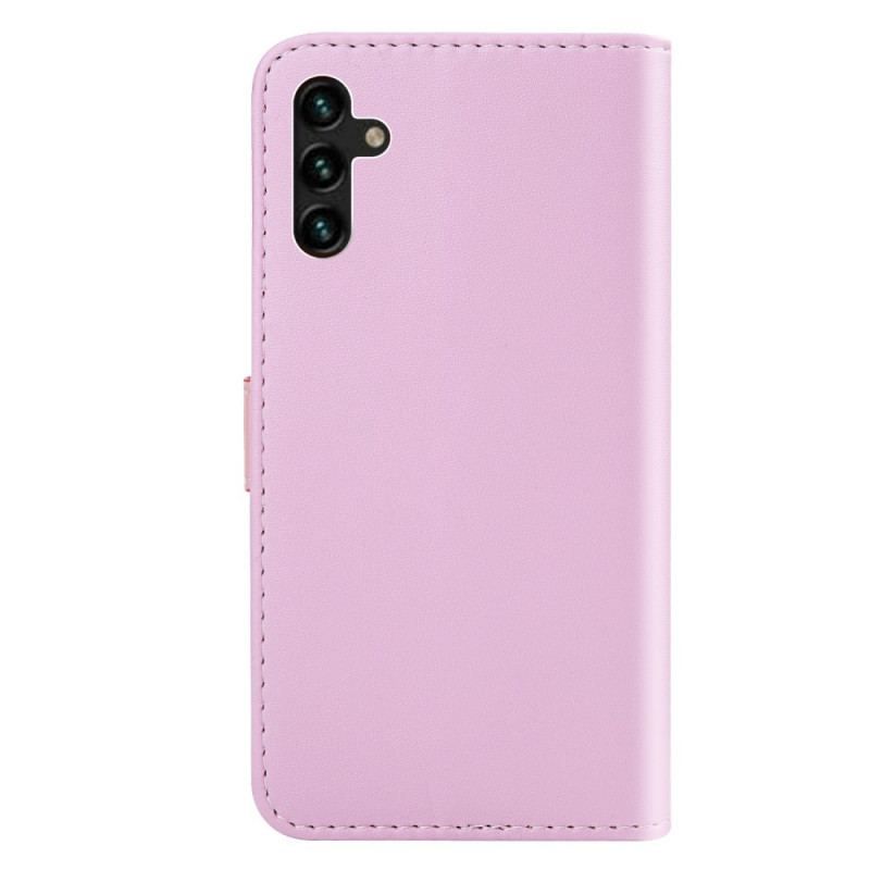 Flip Cover Samsung Galaxy A13 5G / A04s Trefarvet Lædereffekt