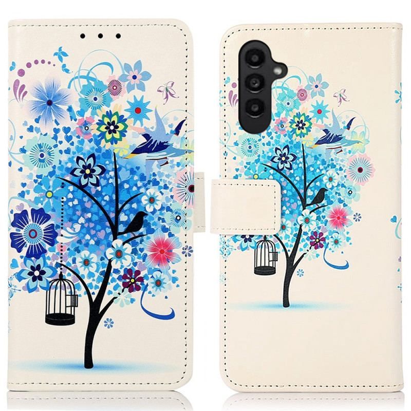 Flip Cover Samsung Galaxy A14 / A14 5G Blomstrende Træ